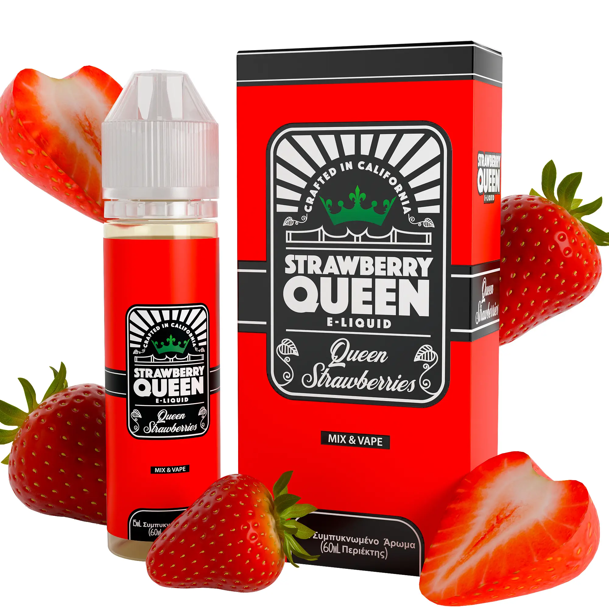 Queen-Strawberries-V2 Φωτογραφία του προϊόντος Strawberry Queen 15/60ml Queen Strawberry.