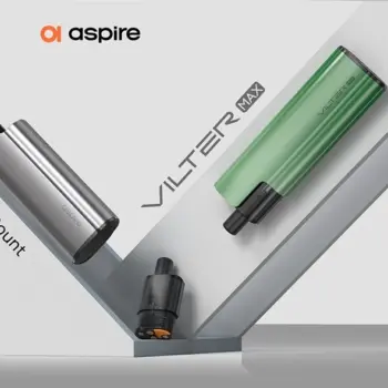 Aspire Vilter Max Pod Kit 1800mAh 2ml με ισχυρή μπαταρία και ευχάριστη γεύση για όλη μέρα
