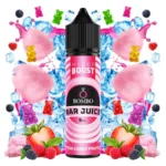 Οπτική απεικόνιση του μπουκαλιού 60ml Bombo Bar Juice Hyper Boost Cotton Candy Fruits Ice.