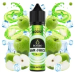 Οπτική απεικόνιση του μπουκαλιού 60ml Bombo Bar Juice Hyper Boost Green Apple Ice.