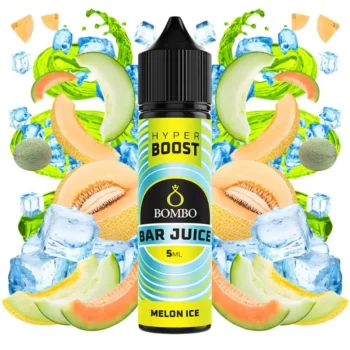 Οπτική απεικόνιση του μπουκαλιού 60ml Bombo Bar Juice Hyper Boost Melon Ice.