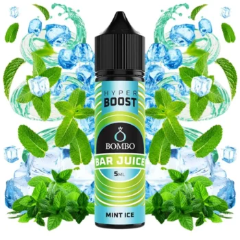 Οπτική απεικόνιση του μπουκαλιού 60ml Bombo Bar Juice Hyper Boost Mint Ice.
