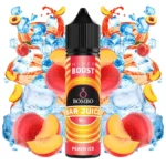 Οπτική απεικόνιση του μπουκαλιού 60ml Bombo Bar Juice Hyper Boost Peach Ice.