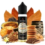 Οπτική απεικόνιση του μπουκαλιού 60ml Bombo Platinum Tobaccos Cookie Supra Reserve.