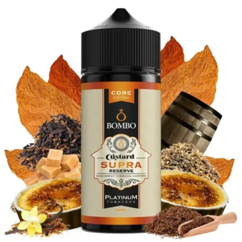 Φωτογραφία του προϊόντος Bombo Platinum Tobaccos Core Edition 10/60ml Custard Supra Reserve.