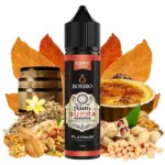 Οπτική απεικόνιση του μπουκαλιού 60ml Bombo Platinum Tobaccos Core Edition Nutty Supra Reserve.