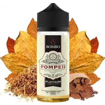 Οπτική απεικόνιση του μπουκαλιού 120ml Bombo Platinum Tobaccos Pompeii.