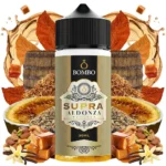Οπτική απεικόνιση του μπουκαλιού 120ml Bombo Platinum Tobaccos Supra Aldonza Reserve.