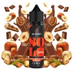 Οπτική απεικόνιση του μπουκαλιού 60ml Bombo Solo Juice Hazelnut Choco Waffer.