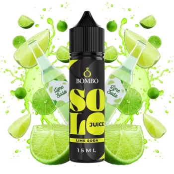 Οπτική απεικόνιση του μπουκαλιού 60ml Bombo Solo Juice Lime Soda.