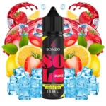 Οπτική απεικόνιση του μπουκαλιού 60ml Bombo Solo Juice Strawberry Lemon Ice.