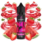 Οπτική απεικόνιση του μπουκαλιού 60ml Bombo Solo Juice Watermelon Strawberry.