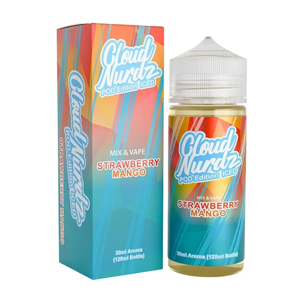 cloud-nurdz-strawberry-mango-pod-edition-iced-30ml120ml Φωτογραφία του προϊόντος Cloud Nurdz Pod Edition 30/120ml Strawberry Mango.
