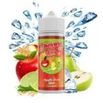 Φιάλη Crazy Ice Apple Pear Lime flavor shot 120ml με γεύση μήλο, αχλάδι, λάιμ, παγωμένη και δροσιστική παγωμένη νότα