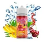 Φιάλη Crazy Ice Banana Sour Cherry flavor shot 120ml με γεύση μπανάνα, ξινό κεράσι, παγωμένη και δροσιστική παγωμένη νότα