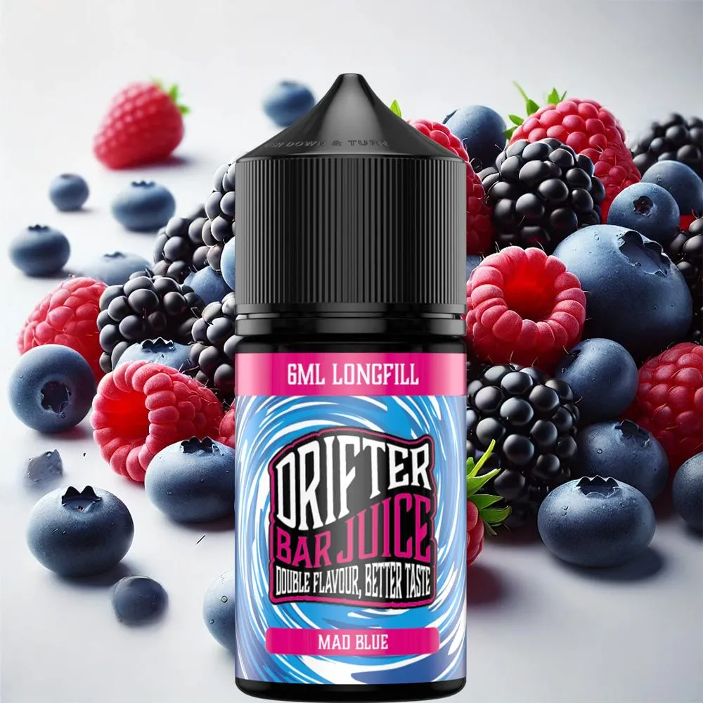 drifter-bar-juice-mad-blue-30ml Φωτογραφία του προϊόντος Drifter Bar Juice 6/30ml Mad Blue.