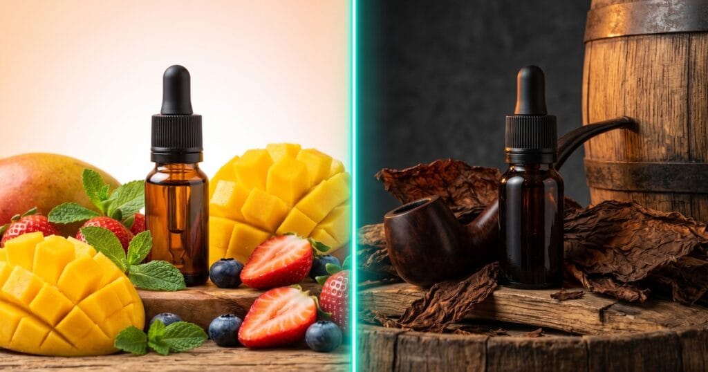 Φρουτώδη vs καπνικά flavor shots - σύγκριση γεύσεων