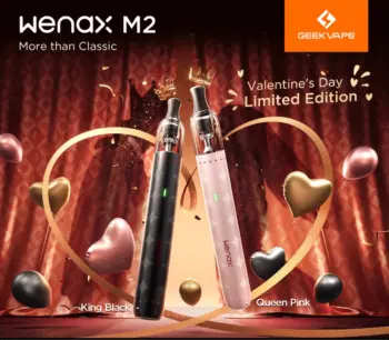 GeekVape Wenax M2 με 1200mAh και ποικιλία χρωμάτων για κομψή και απλή καθημερινή χρήση - χρώμα King Black Limited Edition