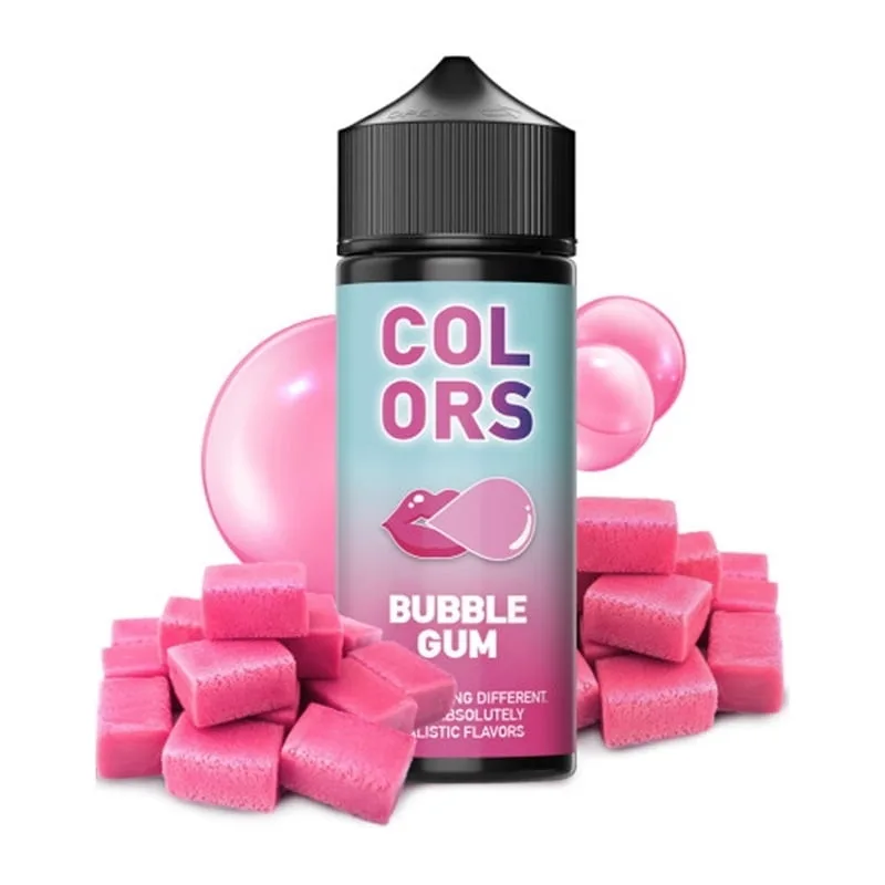 Φιάλη Mad Juice Colors Bubble Gum flavor shot 120ml με γεύση τσίχλα, γλυκιά