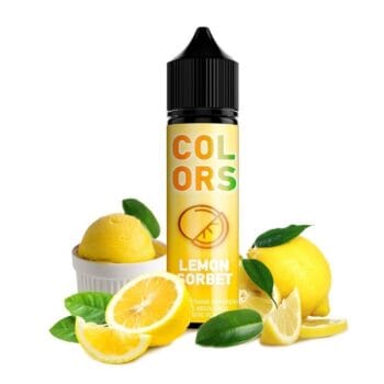 Φιάλη Mad Juice Colors Lemon Sorbet flavor shot 60ml με γεύση λεμόνι, παγωτό σορμπέ