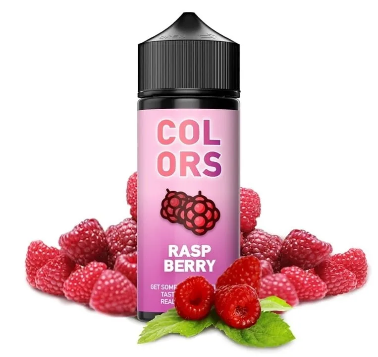 Φιάλη Mad Juice Colors Raspberry flavor shot 120ml με γεύση βατόμουρο, ώριμο, ζουμερό