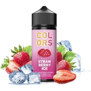 Φιάλη Mad Juice Colors Strawberry Ice flavor shot 120ml με γεύση φράουλα, παγωμένη με παγωμένη νότα