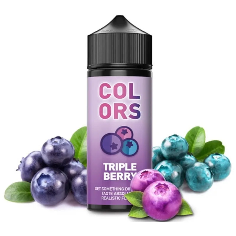 Φιάλη Mad Juice Colors Triple Berry flavor shot 120ml με γεύση φράουλα, βατόμουρο, μύρτιλο