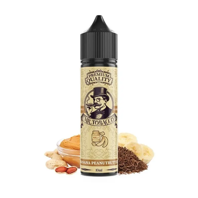 mr-tobacco-banana-peanutbutter-10ml60ml Φωτογραφία του προϊόντος Mr. Tobacco 10/60ml Banana Peanutbutter.