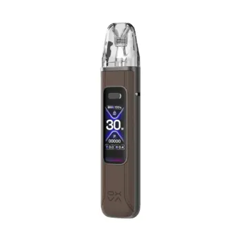 OXVA XLIM Pro 3 Pod Kit με ρυθμίσεις ισχύος, 1500mAh και 2ml pod σε δερμάτινα και καρμπόν φινιρίσματα - χρώμα Brown Leather