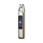 OXVA XLIM Pro 3 Pod Kit με ρυθμίσεις ισχύος, 1500mAh και 2ml pod σε δερμάτινα και καρμπόν φινιρίσματα - χρώμα Titanium Silk