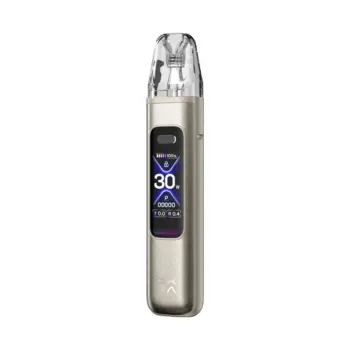 OXVA XLIM Pro 3 Pod Kit με ρυθμίσεις ισχύος, 1500mAh και 2ml pod σε δερμάτινα και καρμπόν φινιρίσματα - χρώμα Titanium Silk