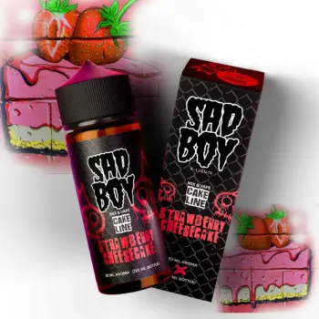 Φωτογραφία του προϊόντος Sadboy 30/120ml Strawberry Cheesecake.