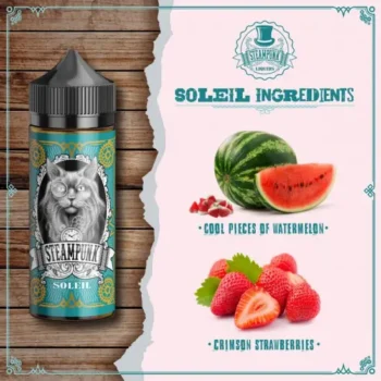 Φωτογραφία του προϊόντος Steampunk 30/120ml Soleil και των συστατικών του.
