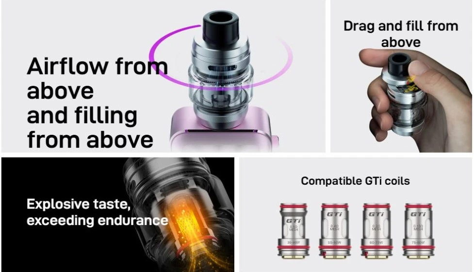 Vaporesso iTank T Dual Mesh 6ml 2 Οπτική απεικόνιση του προϊόντος vaporesso itank gti corex all