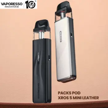 Vaporesso XROS 5 Mini Leather Edition με δερμάτινη υφή, 1500mAh αυτονομία και COREX 3.0 pod 3ml