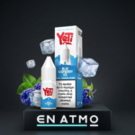 Showcase του Yeti Summit Blue Raspberry Ice 10ml με το logo του Εν Ατμώ.
