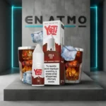 Showcase του Yeti Summit Cola Ice 10ml με το logo του Εν Ατμώ.