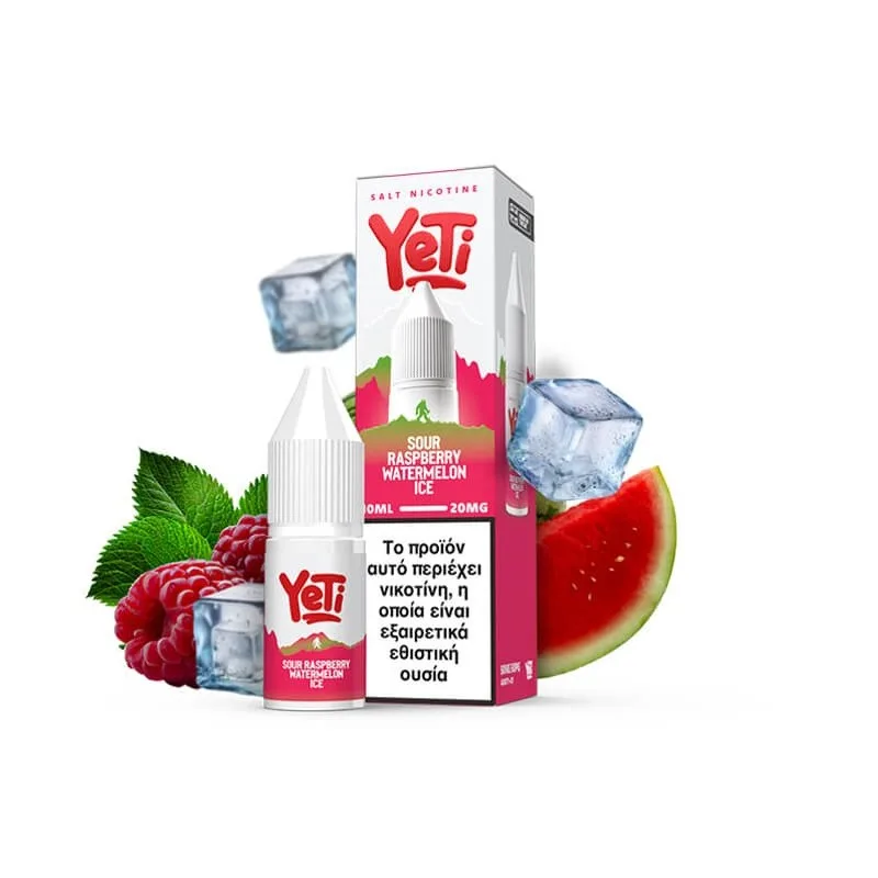 Yeti Summit 10ml Salt Nic – Sour Raspberry Watermelon Ice