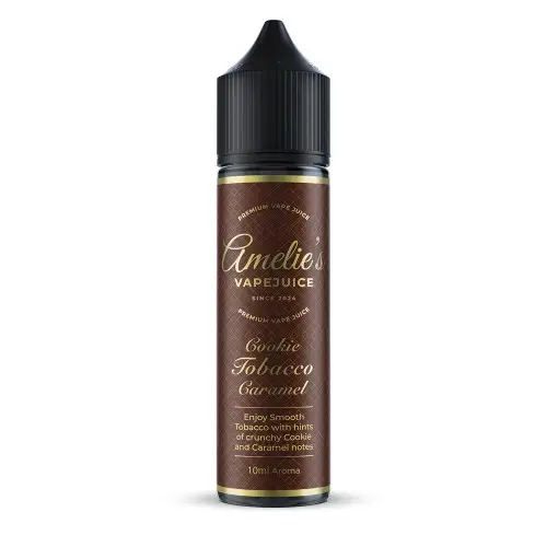amelies-cookie-tobacco-caramel-60ml Φωτογραφία του προϊόντος Amelie's Vape Juice 10/60ml Cookie Tobacco Caramel.