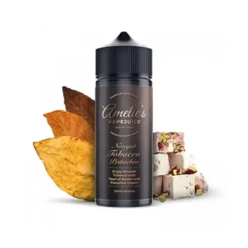 Φωτογραφία του προϊόντος Amelie's Vape Juice 24/120ml Nougat Tobacco Pistachio.