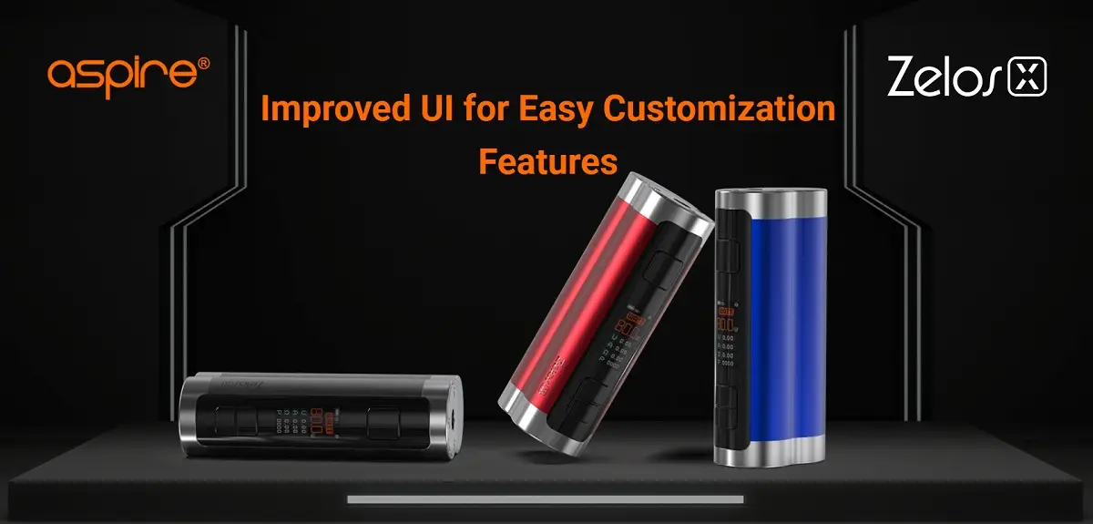 Οπτική απεικόνιση του προϊόντος aspire zelos x mod 80w easy customization