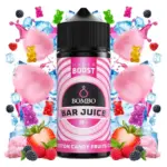 Οπτική απεικόνιση του μπουκαλιού 120ml Bombo Bar Juice Hyper Boost Cotton Candy Fruits Ice.