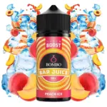 Οπτική απεικόνιση του μπουκαλιού 120ml Bombo Bar Juice Hyper Boost Peach Ice.