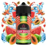 Οπτική απεικόνιση του μπουκαλιού 120ml Bombo Bar Juice Hyper Boost Watermelon Papaya Ice.