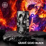 Dotmod dotBox V2 220W Engraved Edition σε μαύρο χρώμα με χαραγμένο τον Gojo Satoru από το anime Jujutsu Kaisen