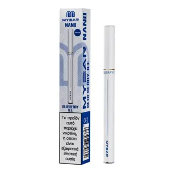 Εικόνα προϊόντος για το vape μίας χρήσης MyBar Nano 20mg 1.6ml 450 Puffs Blueberry Ice.