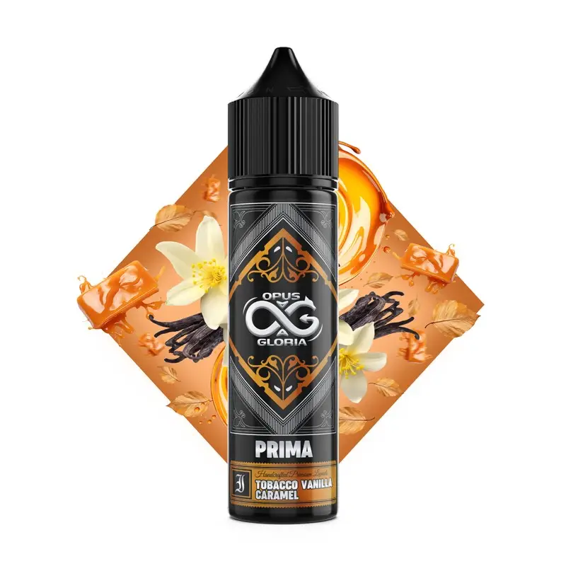 opus-gloria-prima-tobacco-vanilla-caramel-20ml60ml_vaporstation.gr Φωτογραφία του προϊόντος Opus Gloria Prima 20/60ml Tobacco Vanilla Caramel.