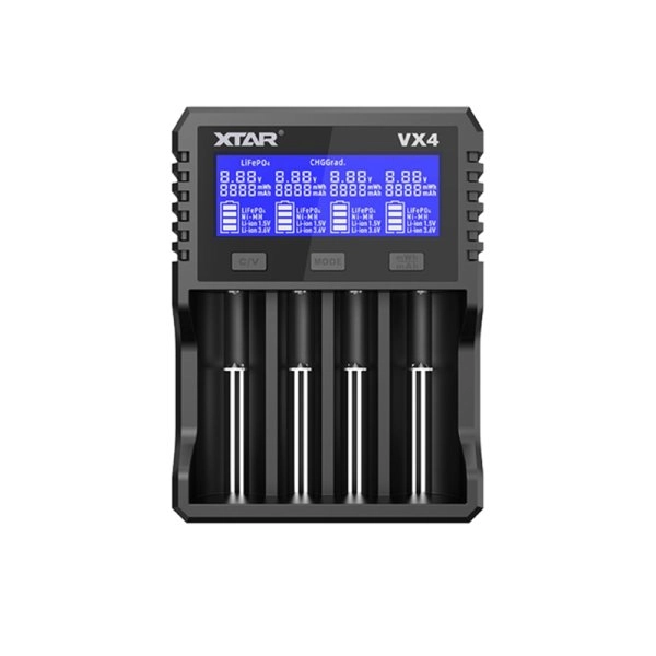 smart-charger-vx4-xtar Φωτογραφία του φορτιστή Xtar VX4.
