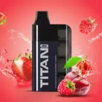 Ηλεκτρονικό τσιγάρο titan 10K με φράουλα, κεράσι και σμέουρο.