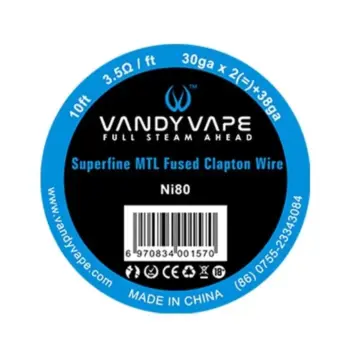 Φωτογραφία του σύρματος Vandy Vape Superfine mtl Ni80 30x2(=)+38.